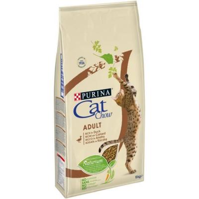 CAT CHOW Croquettes chat adulte NaturiumTM - riche en Canard - 10kg
