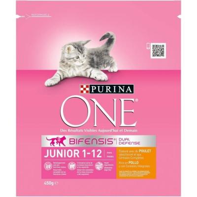 PURINA Croquettes au poulet pour chat junior de 1-12 mois 