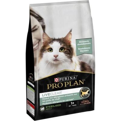 PRO PLAN  LiveClear Sterilised Adult saumon - lot % : 2 x 1,4 kg