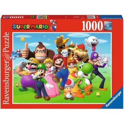 RAVENSBURGER Super Mario, Puzzle - Image de groupe - 1000 pi&egrave;ces 