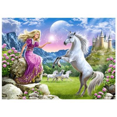 CASTORLAND  - B-018024 - Puzzle - Mon Amie La Licorne - 180 Pi&egrave;ces