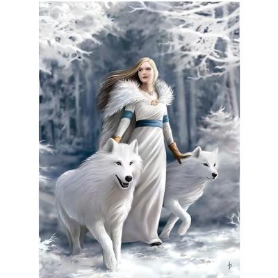 CLEMENTONI Puzzle Gardienne De L'hiver 1000 Pieces - Anne Stokes - Collection Loup -  - 39477