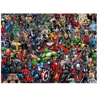 CLEMENTONI Puzzle Adulte Impossible Marvel Avengers - 1000 Pieces -  - Collection Super Heroes 