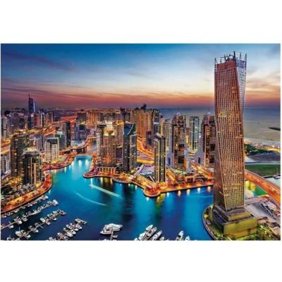 CLEMENTONI Puzzle adulte - la ville de dubai : quartier de la marina - 1500 pieces - collection pays -  