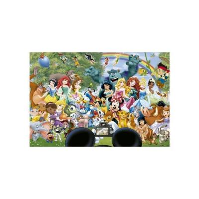 EDUCA Puzzle adulte le monde de disney : princesses - roi lion - 101 dalmatiens - 1000 pieces - collection  disney 