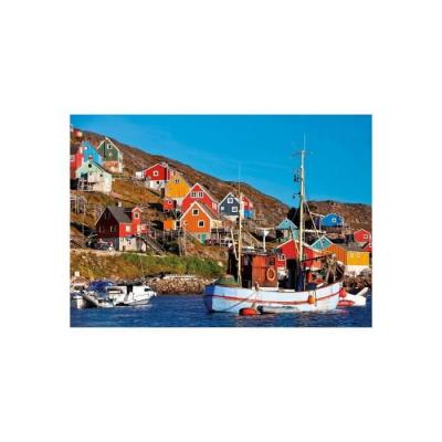 EDUCA Puzzle adulte : maisons nordiques : paysage - 1000 pieces -  