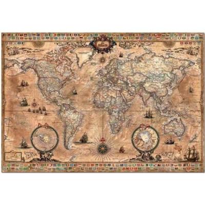 EDUCA Puzzle adulte mappemonde - 1000 pieces -  collection carte du monde - nouveaute 