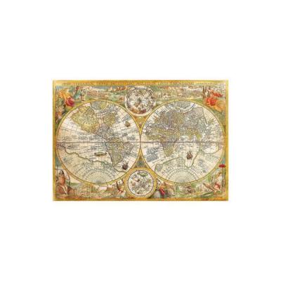 CLEMENTONI Puzzle adulte pays : vieille carte du monde - 2000 pieces