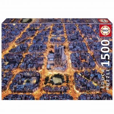 EDUCA Puzzle -  - Barcelona - 1500 pi&egrave;ces - Th&egrave;me Architecture - Dimensions 85x60 cm