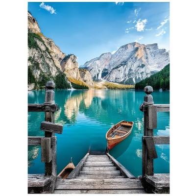 CLEMENTONI Puzzle paysage - le lac de braies 500 pieces - 