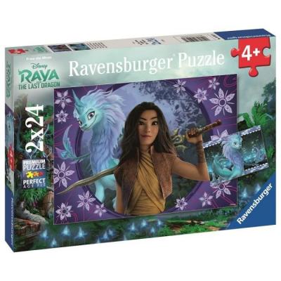 RAVENSBURGER Puzzle 2 x 24 pi&egrave;ces  Disney Raya et le dernier dragon 