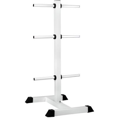 GORILLA SPORTS Rack de rangement pour poids disques blanc ou noir 30mm couleur blanc