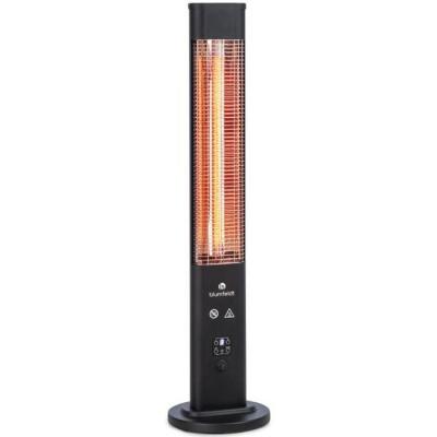BLUMFELDT Radiateur infrarouge - Heat Guru Plus - Radiateur d'ext&eacute;rieur - 1200W - T&eacute;l&eacute;commande - Noir