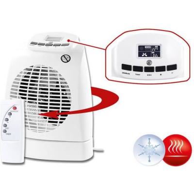 SICHLER Radiateur soufflant 1000 / 2000 W avec t&eacute;l&eacute;commande
