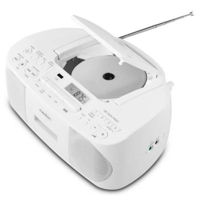 MEDION Radio cd k7 -  - fm - 2x3w rms - blanc MED4061275066371