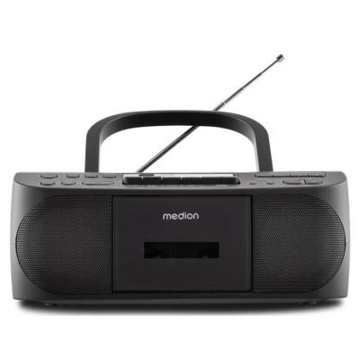 MEDION Radio CD K7 -  - FM - 2x3W RMS - Noir
