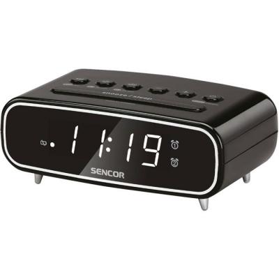 SENCOR SRC 2600 B Radio-r&eacute;veil FM Noir LED blanc