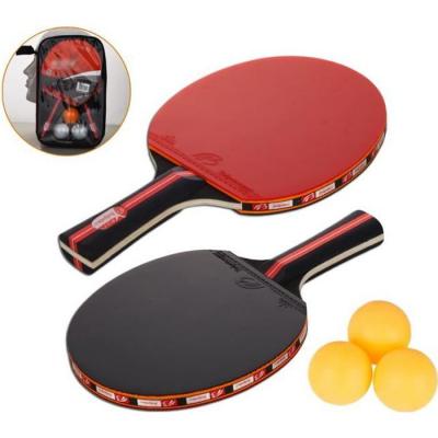  Raquette De Ping Pong Set De Tennis De Table 2 Raquette Ping Pong De Peuplier+3 Balle+1 Sac 