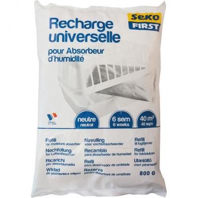 SODEPAC Sekofirst - Recharges absorbeur d'humidit&eacute; sachet 800g neutre 