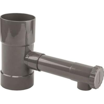 GT MARKET  R&eacute;cup&eacute;rateur d'eau de Pluie Gris pour goutti&egrave;re 80 mm