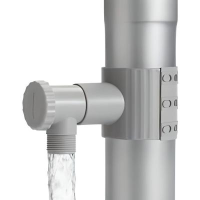 CAPT EAU Capt'eau - R&eacute;cup&eacute;rateur d'eau pour goutti&egrave;re circulaire - Gris