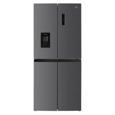 CONTINENTAL EDISON R&eacute;frig&eacute;rateur 4 Portes Avec Distributeur D'Eau - 446L - Total No Frost - L79 Cm X H 180 Cm - Inox - Classe D 