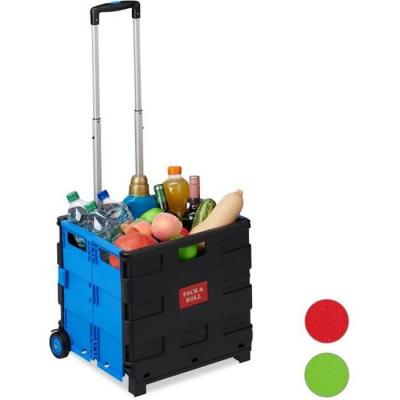 RELAXDAYS  Chariot de courses pliable Poussette de march&eacute; Poign&eacute;e t&eacute;l&eacute;scope Pliable Caddie