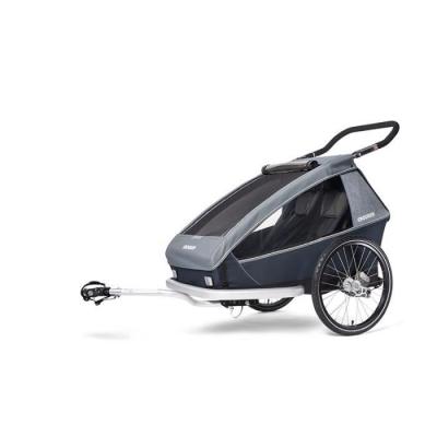 CROOZER  Remorque de v&eacute;lo enfant Kid Vaaya 2 Graphite blue 