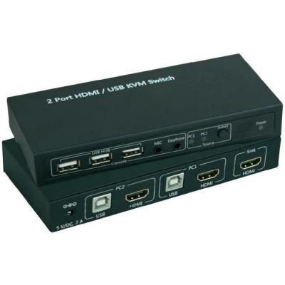 GENERIQUE R&eacute;partiteur kvm hdmi 2x1 ports avec usb