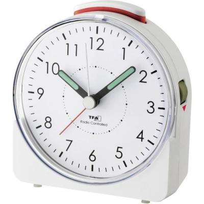 TFA Dostmann 60.1513.02 radiopilot&eacute;(e) R&eacute;veil blanc Fluorescent aiguilles