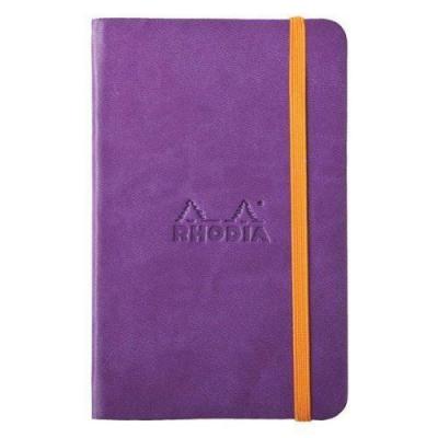 RHODIA  Carnet rama 9 X 14 Cm 192 Pages Unies. Couverture Rembord&eacute;e Violet