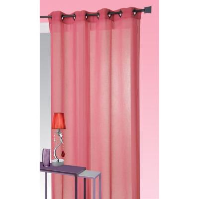 Homemaison - Voilage en Etamine L&eacute;g&egrave;re Unie Rouge 240 x 260 cm - Rouge