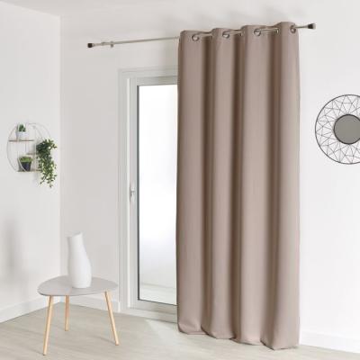 HomeMaison Rideau Occultant Non Feu M1, Polyester, Lin, 180x140 cm