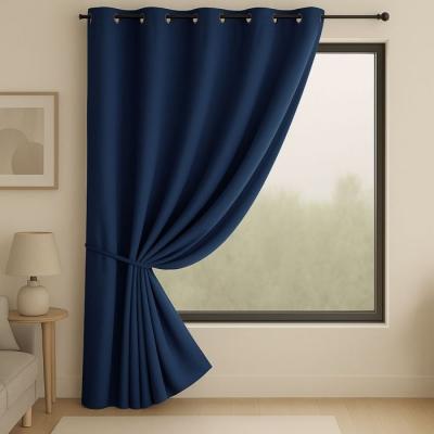 Rideau Occultant Non Feu M1 - Bleu Outremer - 140 x 180 cm