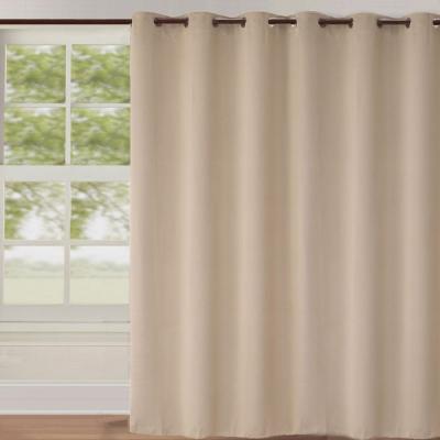 Rideau Occultant Uni Grande Largeur Beige 240 x 260 cm - Beige
