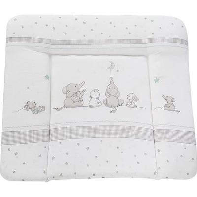 ROBA  Matelas &agrave; Langer Doux ""Sternenzauber"" - 85x75 cm -Rev&ecirc;tu PU - Imprm&eacute; &eacute;l&eacute;phants