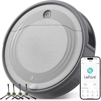 JULBIK Robot aspirateur - Lefant M310 - Aspiration 4500Pa - 180 minutes dautonomie - Contr&ocirc;le App/Alexa