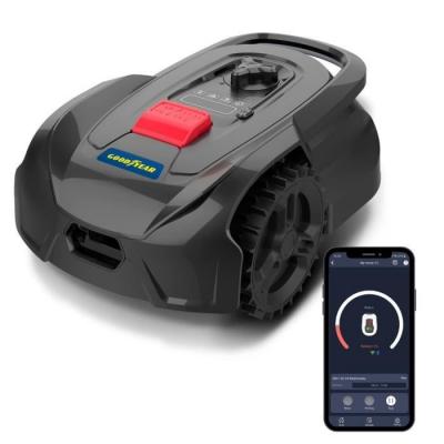 GOODYEAR Robot Tondeuse sans fil connect&eacute; P&eacute;riph&eacute;rique Surfaces Max 500m2 Retour Automatique Station de charge 