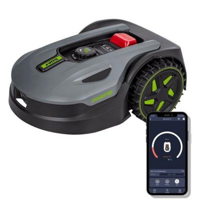 VITO Robot Tondeuse 20V Batterie 2.0Ah 300m2 Cable p&eacute;riph&eacute;rique 100m Station de charge -