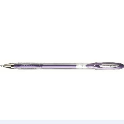 UNI BALL roller encre gel violet m&eacute;tal 0.8 mm - uni um120nm vt 