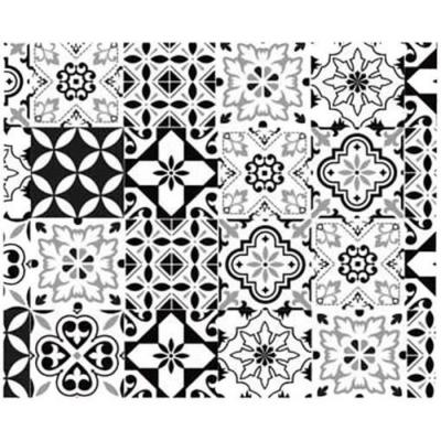 MARQUE R&eacute;tro Rouleau Sticker Carreaux de Ciment 45 x 150 cm