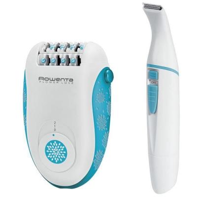 ROWENTA  EP2851F0 Epilateur electrique Flower Love Blanc/Bleu