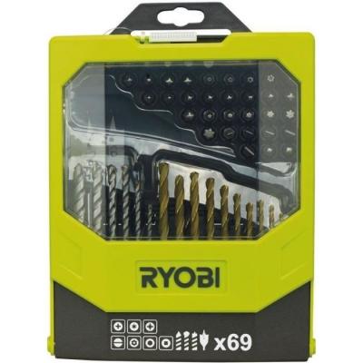 RYOBI  Coffret mixte de 69 accessoires