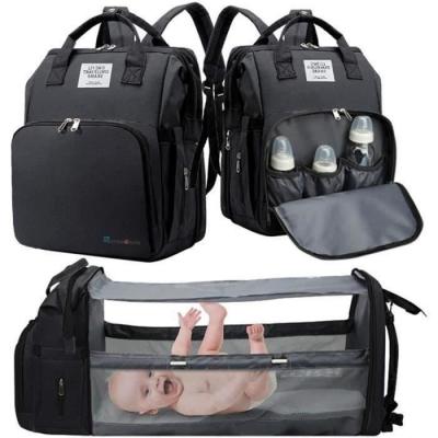 DARMOWADE Sac &agrave; Dos &agrave; Langer avec Matelas &agrave; Langer pour B&eacute;b&eacute; Grande Capacit&eacute; Sac &agrave; Couches Multifonction Imperm&eacute;able Sac de Voyage 