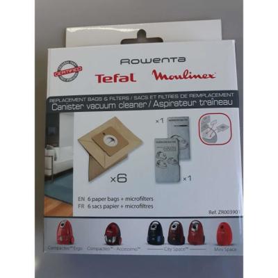 MOULINEX Boite de 6 sacs + filtres (ZR003901 MT000501) pour Aspirateur