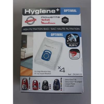ROWENTA  - boite de 4 sacs hygi&egrave;ne + silence force pour aspirateur