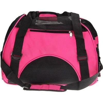SODIAL Sac de transport de voyage pour chien chat Sac danimal de compagnie en tissu rose 