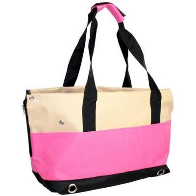 YATEK Sac de transport pour chiens et chats  avec 4 poches lat&eacute;rales et protection contre le saut de couleur rose.