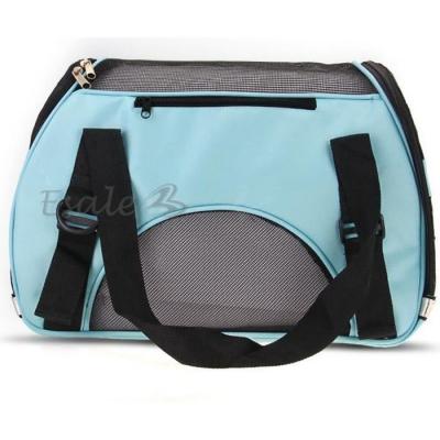FUIENKO Sac de Transport - BLEU - Toile &Eacute;tanche - 43x20x29 cm - Pour Chien et Chat - Taille S 