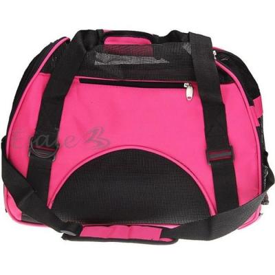  Sac de Transport - ROSE - Toile &Eacute;tanche - 43x20x29 cm - Pour Chien et Chat - Taille S 